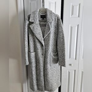 Women's Gray Wool Blend Coat
